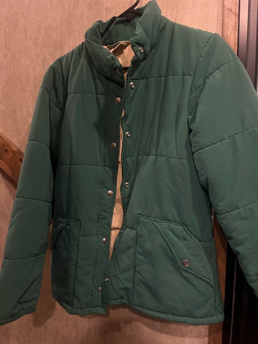 REI Co-op Forest Green Quilted Puffer Alpine Jacket